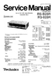 Technics RS-B28R et RS-928R • Manuel de service