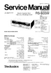 Technics RS-B33W Manuel de service
