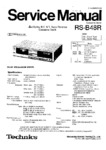 Technics RS-B48R Manuel de service