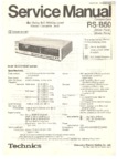 Technics RS-B50 Manuel de service