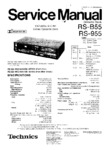 Technics RS-B55 Manuel de service