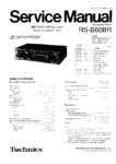 Technics RS-B608R Manuel de service