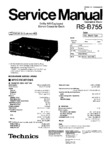 Technics RS-B755 Manuel de service