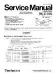 Technics RS-B765 Manuel de service