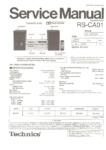 Technics RS-CA01 Manuel de service