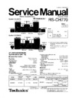 Technics RS-CH770 Manuel de service