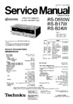 Technics RS-D550W, RS-B17W et RS-B24W • Manuel de service