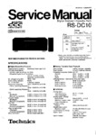 Technics RS-DC10 Manuel de service