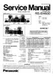 Technics RS-EH600  Manuel de service
