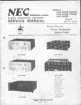 NEC AUA-6000 E / EB, AUA-7000 E / EB, AUA-8000 E • Manuel de service