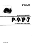 Teac P-9 et P-7 • Manuel de service