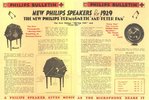 Philips "New Speaker for 1929" Publicité (anglais)