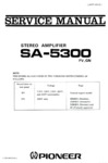 Pioneer SA-5300 • Manuel de service