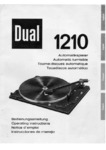 Dual 1210 Mode d'emploi (multilingue)