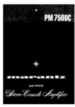 Marantz PM 750DC • Manuel de service