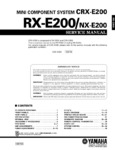 Yamaha RX-E200 et NX-E200 Manuel de service