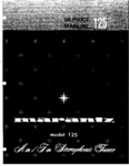 Marantz 125 • Manuel de service