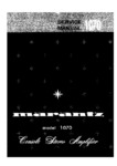 Marantz 1070 • Manuel de service
