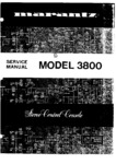 Marantz 3800 • Manuel de service