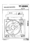 Marantz TT 2000 • Manuel de service