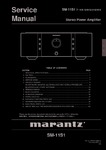 Marantz SM-11 S1 • Manuel de service