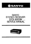 Sanyo DCX-6000 K Manuel de service