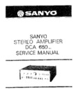 Sanyo DCA-650 Manuel de service