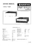 Sanyo FMT 611 LU Manuel de service
