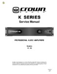 Crown K1 et K2 • Manuel de service