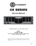 Crown CE-1000 et CE-2000 • Manuel de service