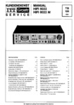 ITT Graetz HiFi 8022 et HiFi 8022 M • Manuel de service