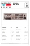 ITT Graetz HiFi 8025 • Manuel de service