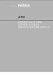 Revox A 700 • Manuel de service