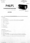 Philips AG 9004 Manuel de service (allemand)