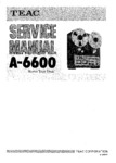 Teac A-6600 • Manuel de service