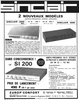 Sinclair 2000 MK 2 et 3000 • Publicité - Europ’Confort - juin 1971