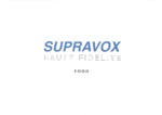 Supravox Catalogue 1993