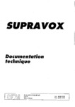 Supravox Catalogue 1993 données techniques I