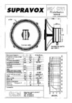 Supravox Catalogue 1993 données techniques II