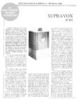 Supravox Articles - N.R.D.S. n° 165  février et n°168 mai 1993