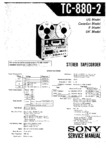 Sony TC-880-2 Manuel de service