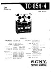 Sony TC-854-4 Manuel de service