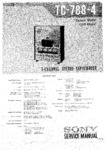 Sony TC-788-4 Manuel de service