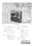Sony TC-277-4 Manuel de service