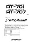 Pioneer RT-701 et RT-707 • Manuel de service