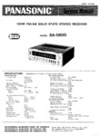 National Panasonic SA-5800 Manuel de service