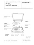 Kenwood P-110 • Manuel de service