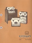 Crown Catalogue US Magnétophones 1971