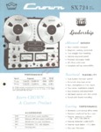 Crown - Amcron PRO 700 / SX 724 (4 Track) Brochure 1970