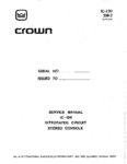 Crown - Amcron IC 150  • Manuel de service